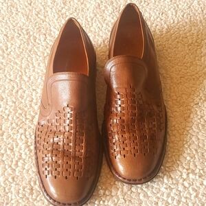 Sioux Marchenhaft Bequem Handerbeit Mokassins Leather Slipon Sz. 9 Shoes